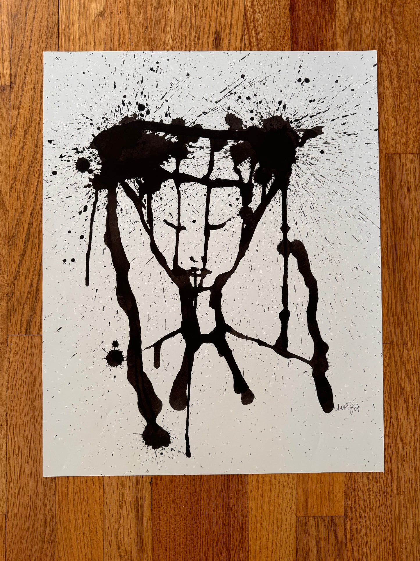 Abstract Ink Figure print